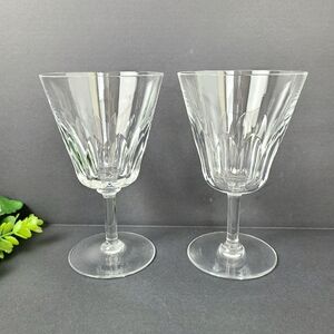 Baccarat Crystal Cote D'Azur Vintage Water Goblet Glass-Set of Two